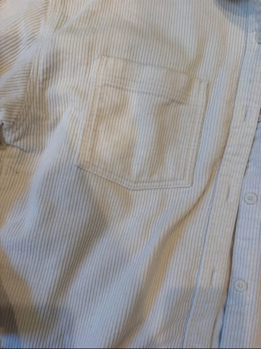 Levi's Light Cream Corduroy Shacket